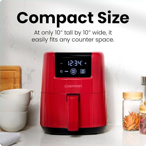 2 Qt Mini Air Fryer with Digital Timer and Nonstick Basket K944