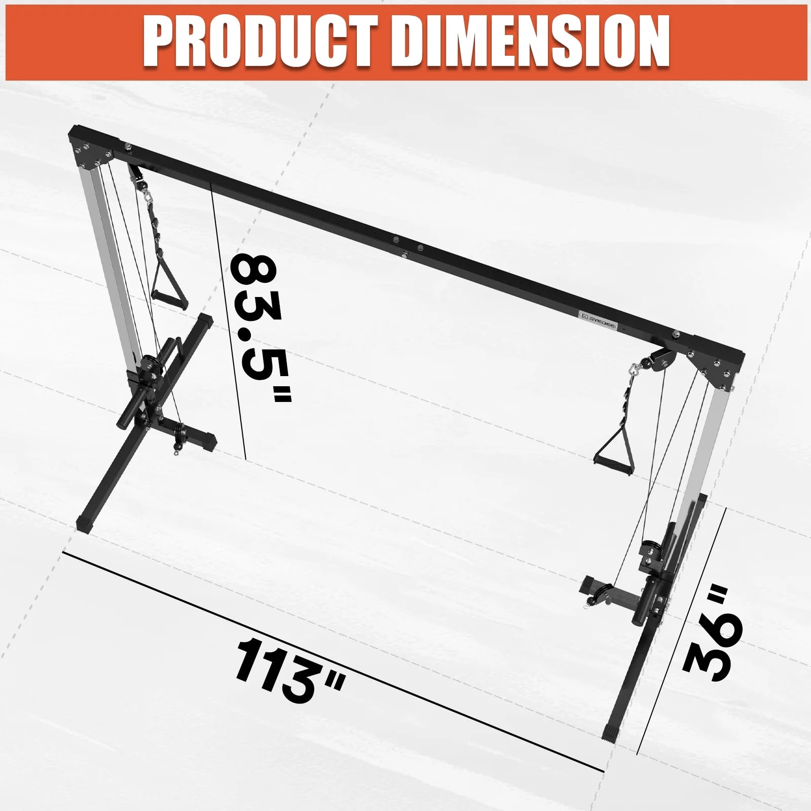 Dual Pulley Cable Crossover Machine for Home Gym V939480