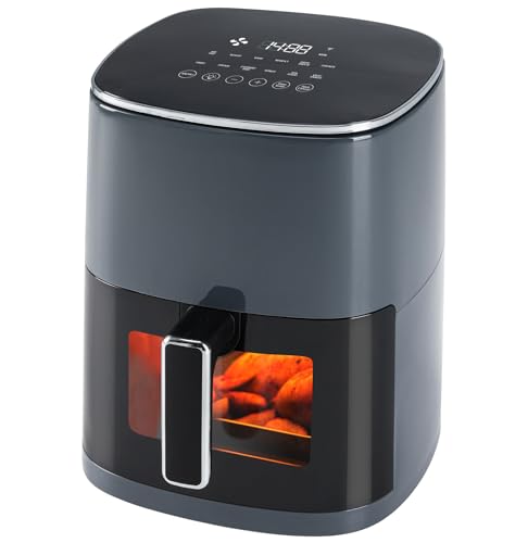 Air Fryer 6 Quart with Window, 12-in-1 Cooking Functions B62299