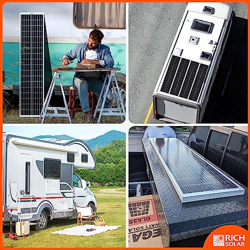 250 Watt 12 Volt Monocrystalline Solar Panel for RV Trailer Camper Marine Off Grid M5604