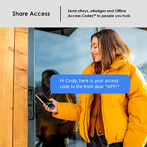 Smart Lock with Bluetooth, Keyless Entry, Touchscreen Keypad, Auto Lock Z6266