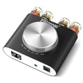 Facmogu F900S 160W Mini Bluetooth 5.0 Power Amplifier, 2 Channel 80Wx2 Stereo Hi-Fi Digital Amp, Portable Wireless Audio Receiver Sound Speaker Amplifer, AUX/USB/Bluetooth Input & 12V Power Supply