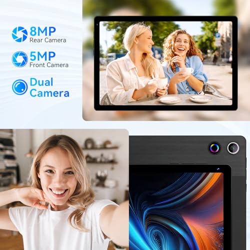 10.36 inch Android 14 Tablet, 16GB RAM 128GB, 8-Core HD Display, Dual Camera, Black H224683