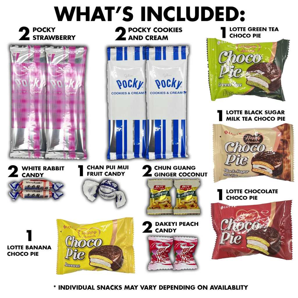 Asian Snacks and Candy Variety Pack Gift Box L928