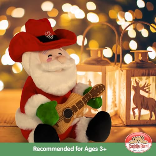 Animated Musical Singing Christmas Cowboy Plush Toy, 12 inches K495394