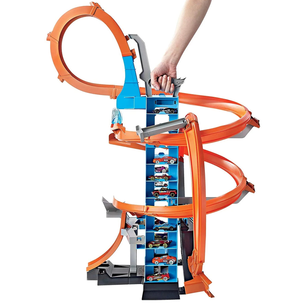 Action Sky Crash Tower Track Motorized Racing Playset Z7160