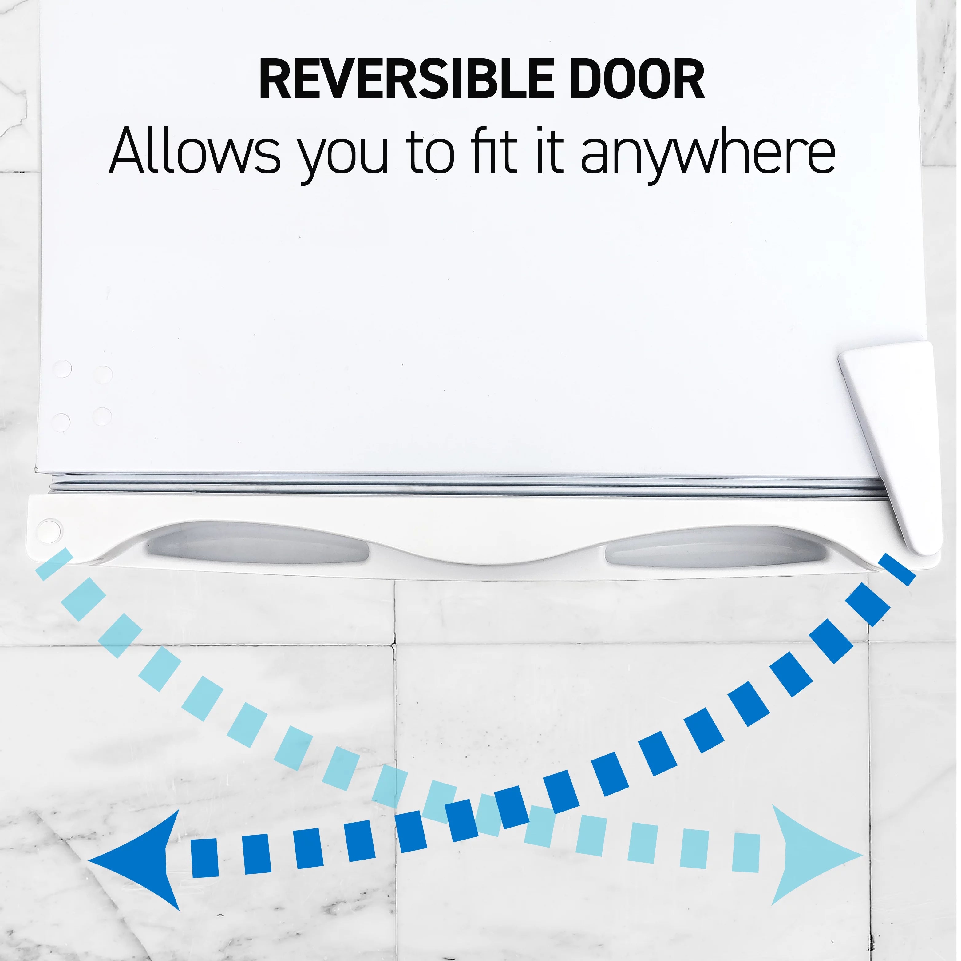 Upright Freezer 5 Cu Ft with Reversible Door, White P7350