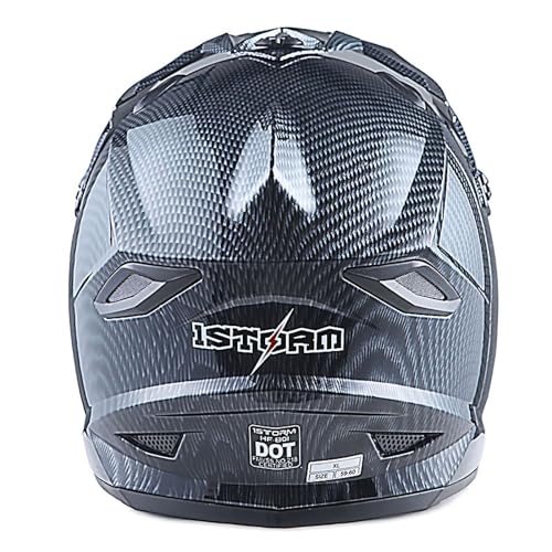 Adult Motocross Helmet Full Face Racing Style Matt Black D9788