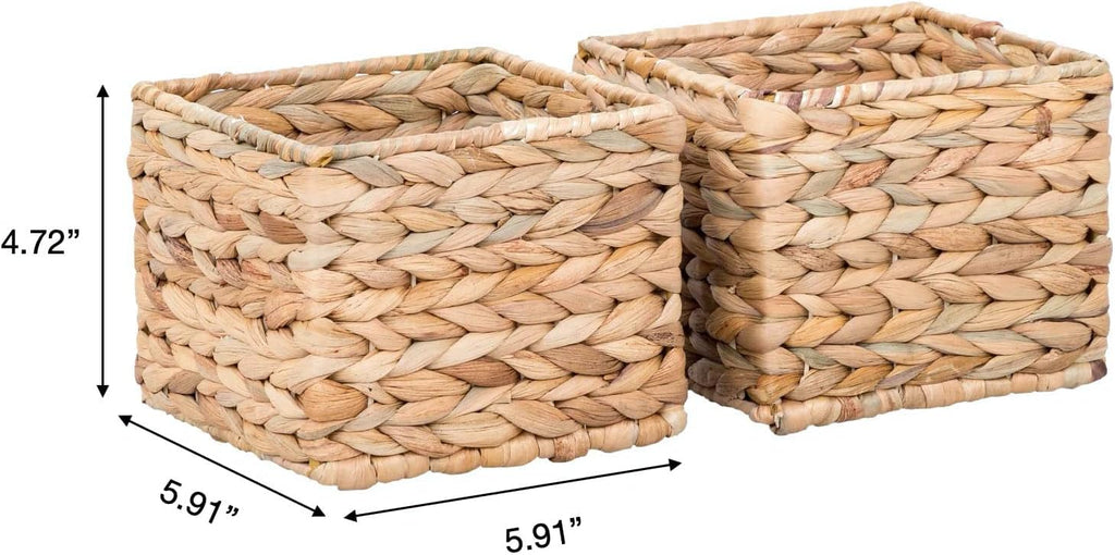 Woven Water Hyacinth Organizational Basket Set of 3 S573
