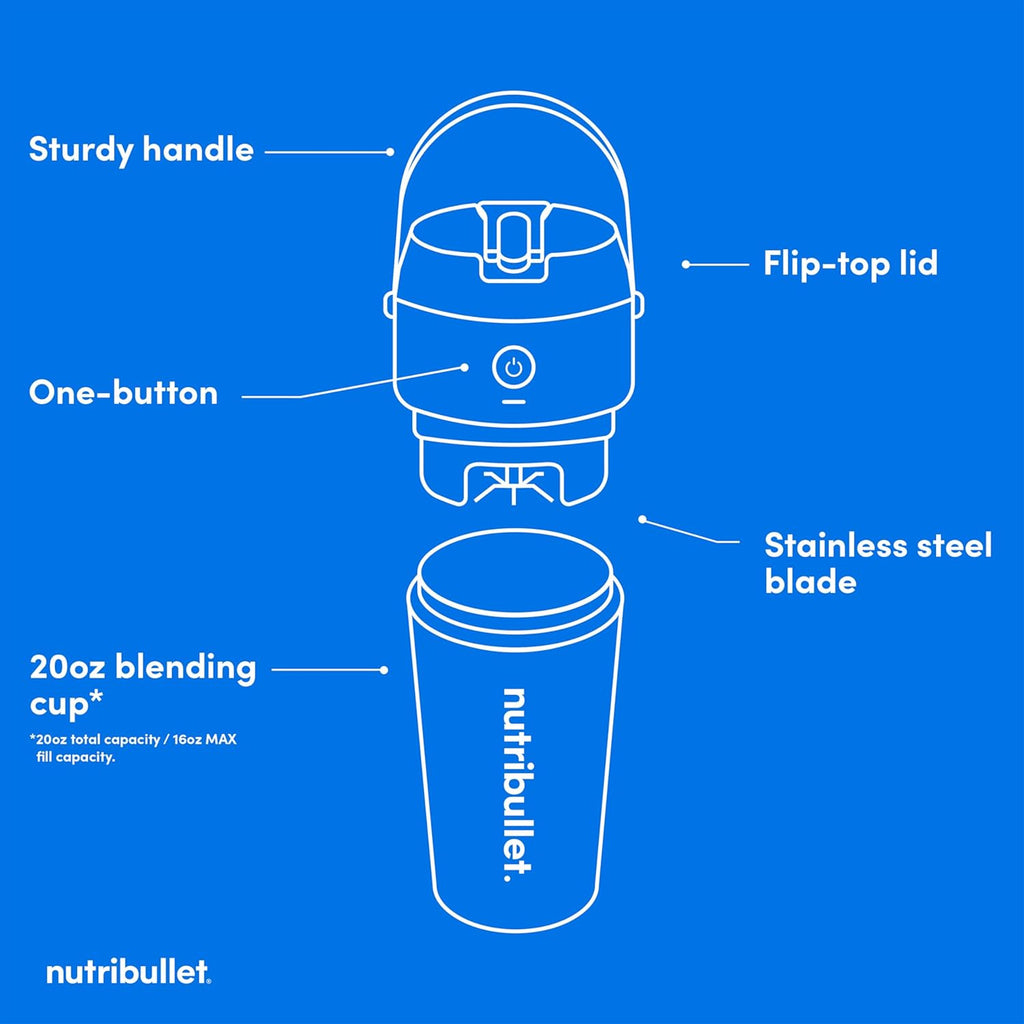 Portable Blender with Tritan Cup, Black V1914