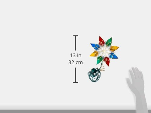 10-Light Multi-Color Capiz Star Tree Topper X82024
