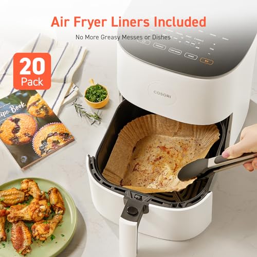 Compact 5QT Air Fryer with Glass Panel and Dishwasher-Safe Basket B429