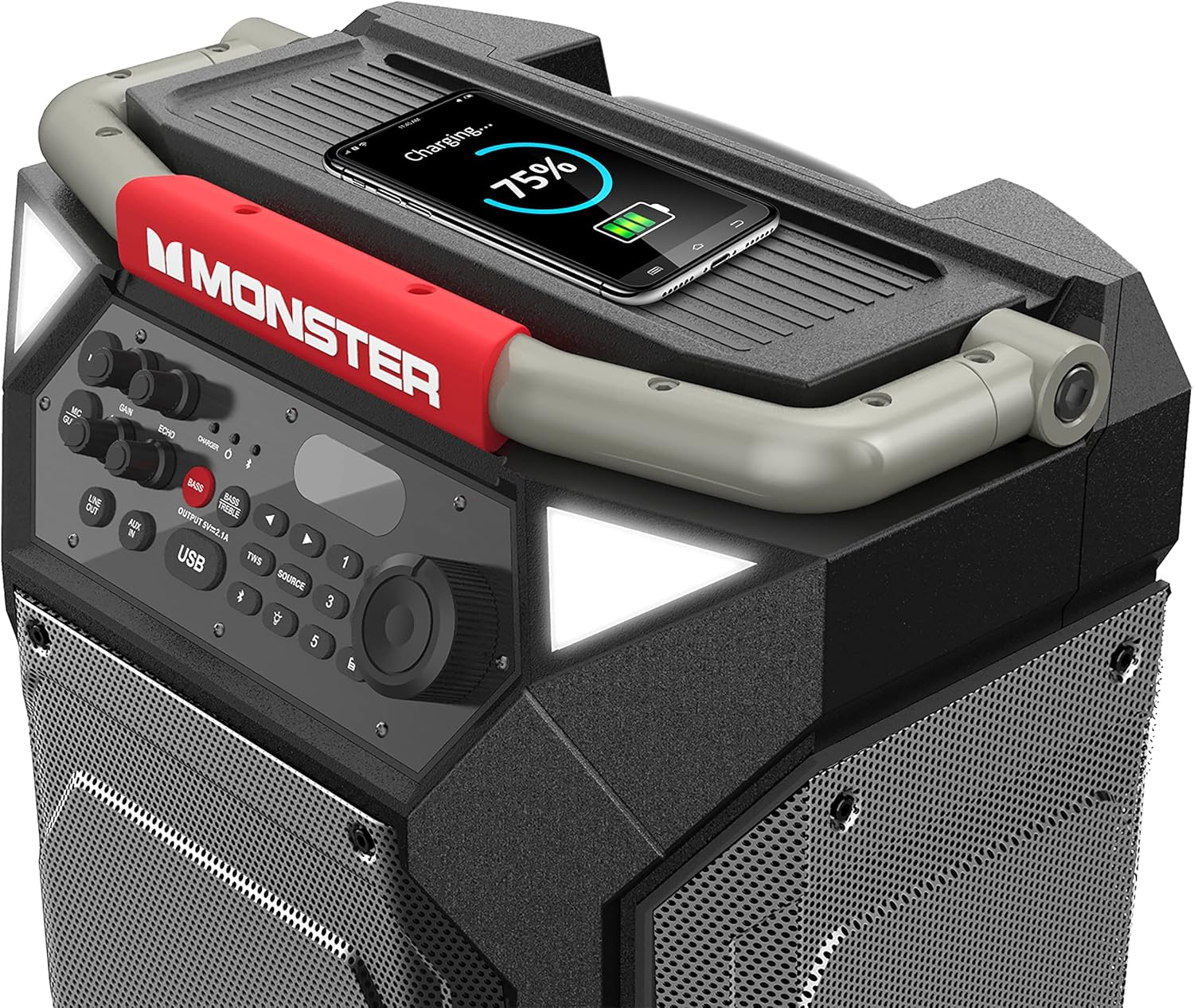 Portable Wireless Speaker, 200W, 100H Playtime, IPX4 Water Resistant S38426
