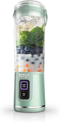 Ninja Blast Portable Blender, Cordless, 18oz. Vessel, Personal Blender For-Shakes and Smoothies, BPA Free, Leakproof-Lid and Sip Spout, USB-C Rechargeable, Dishwasher Safe Parts, Tinted Mint, BC151MT