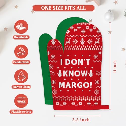 Funny Holiday Oven Mitts Pot Holders for Kitchen Cooking Baking M258024