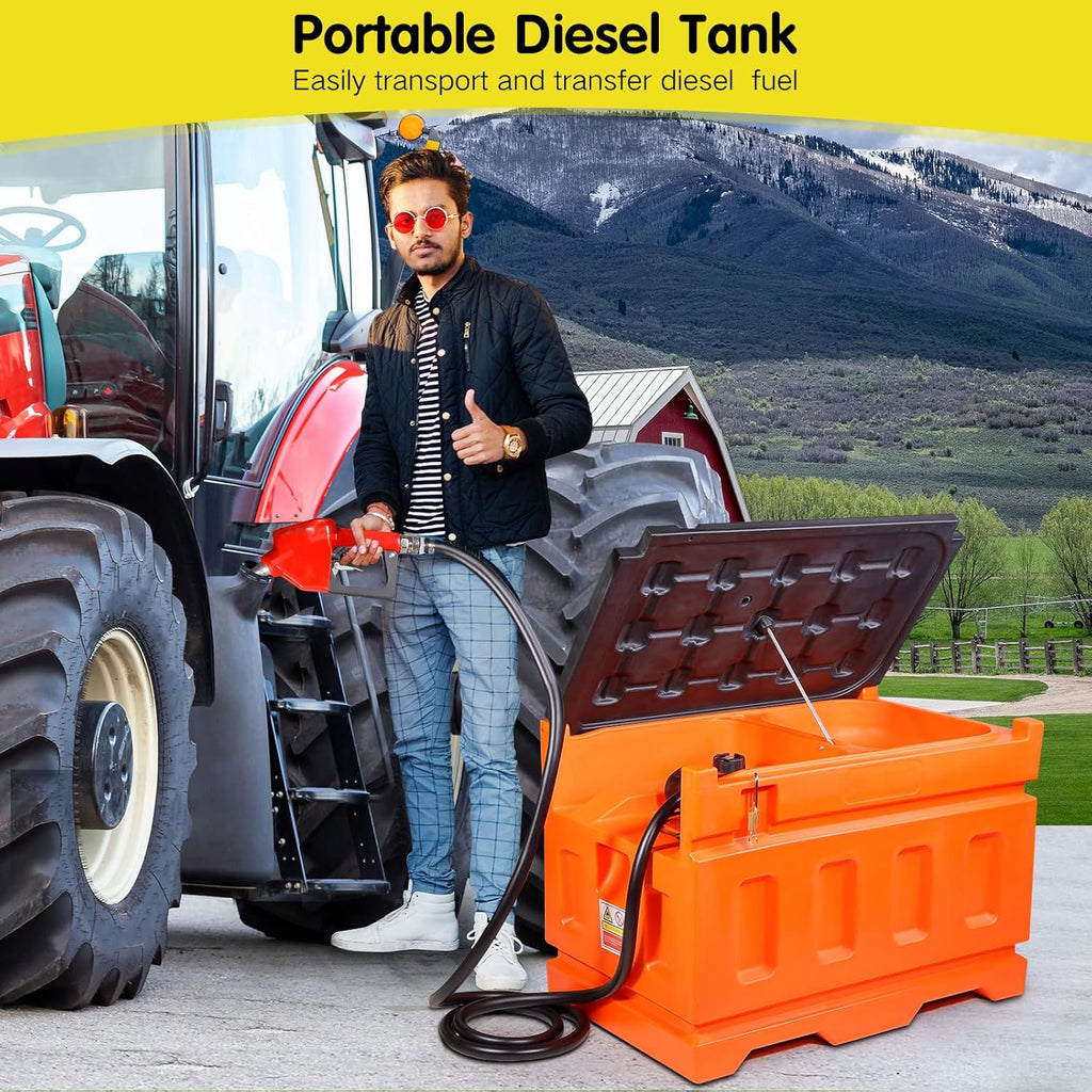 Diesel Fuel Transfer Tank with 12V Pump, 48 Gallon O8219