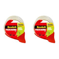 Scotch Sure Start Shipping Packaging Tape, 1.88"x 38.2 yd, Designed for Packing, Shipping and Mailing, Quiet Unwind, No Splitting or Tearing, 1.5" Core, Clear, 1 Dispensered Roll