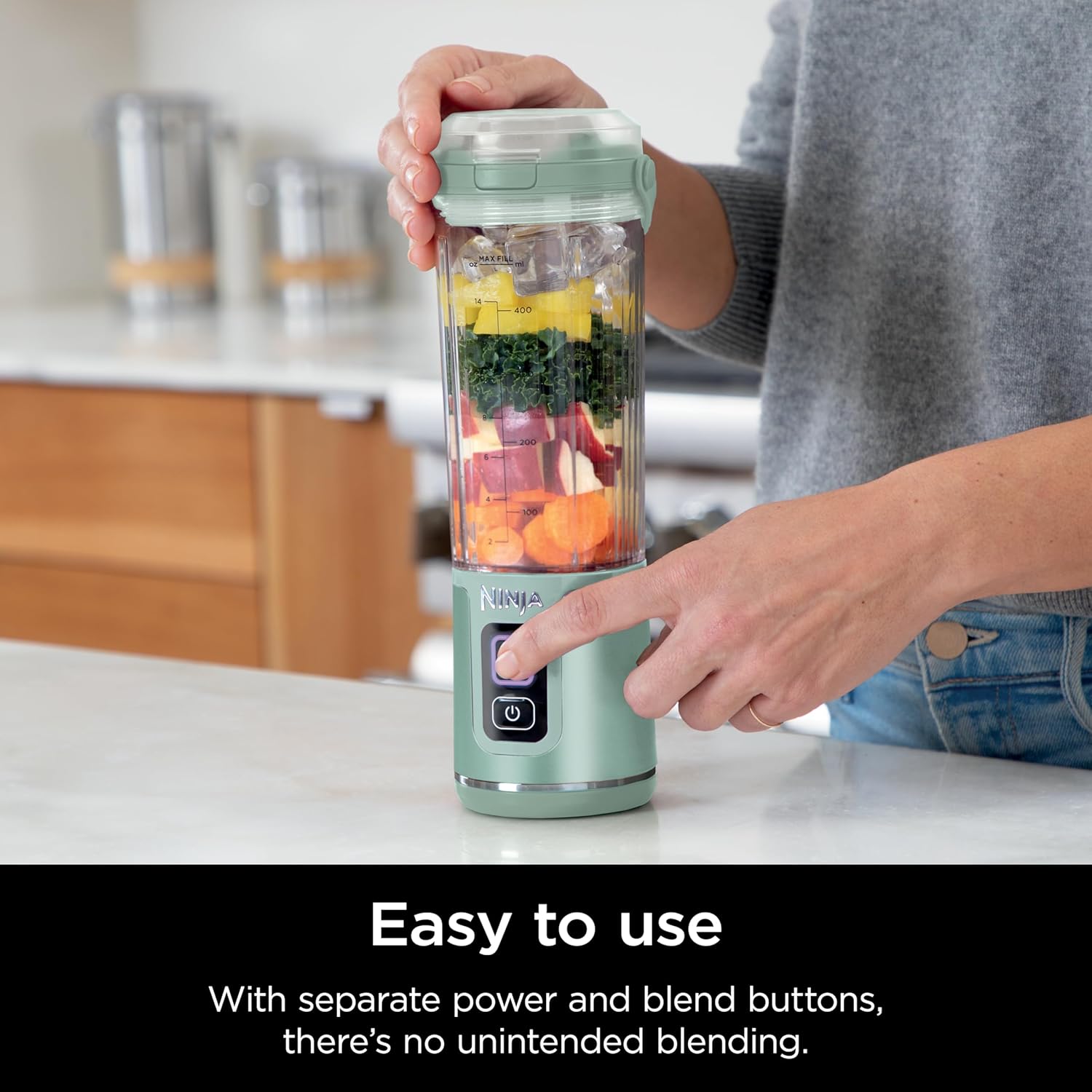 Portable Blender, Cordless, 18oz, for Shakes and Smoothies X399