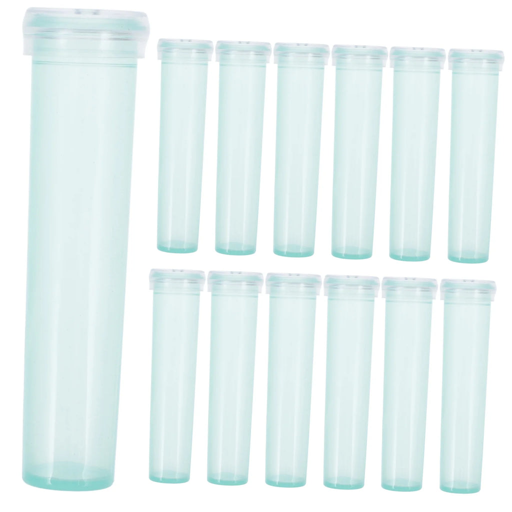 100 Pcs Water Tubes for Flowers Floral Plastic Vases Light Green S902327