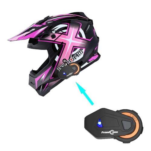 Adult Motocross Helmet Full Face Racing Style Matt Black D9788