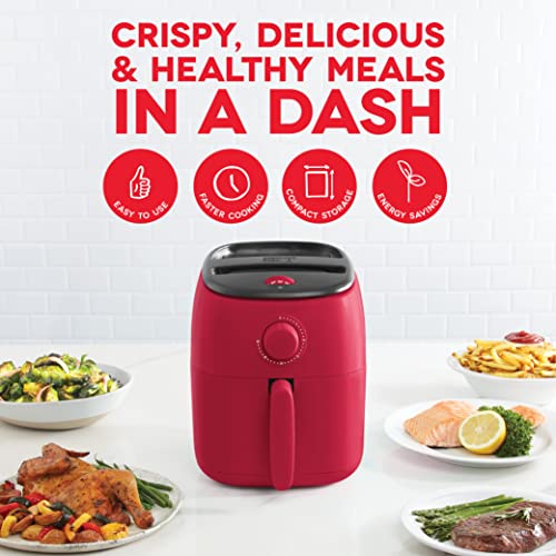 Electric Air Fryer Oven, 2.6 Qt., Grey, Compact, Auto Shut Off, 1000-Watt O64979
