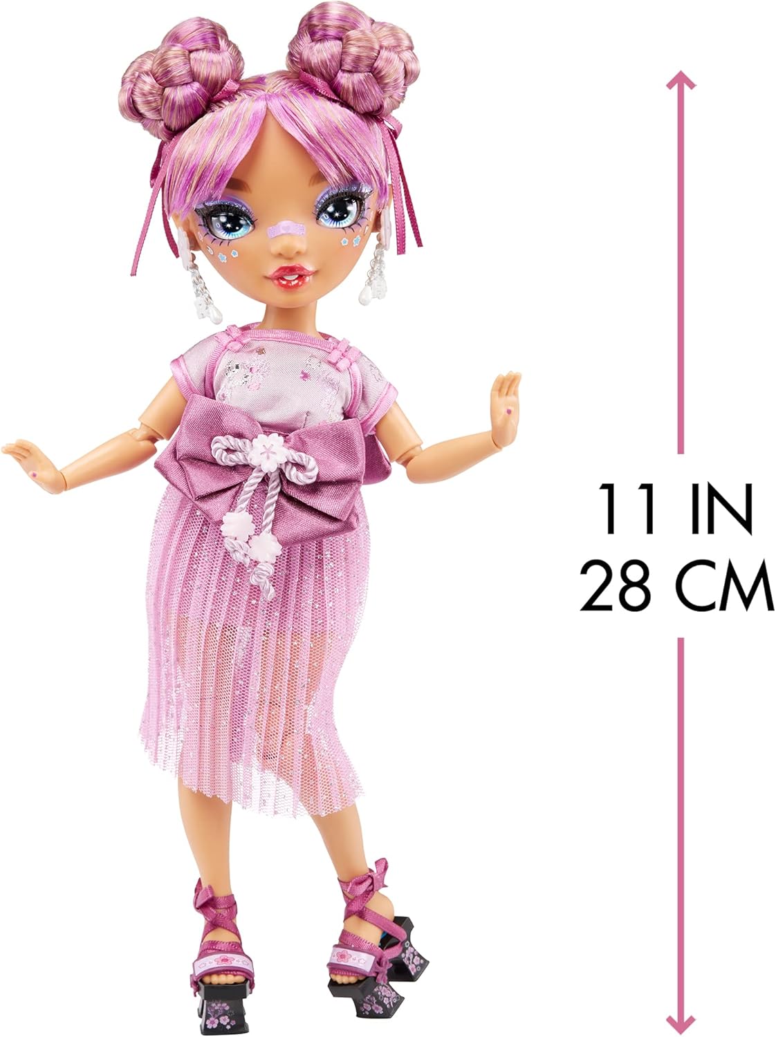 Mauve Purple Fashion Doll with 2 Designer Outfits and Accessories A6366
