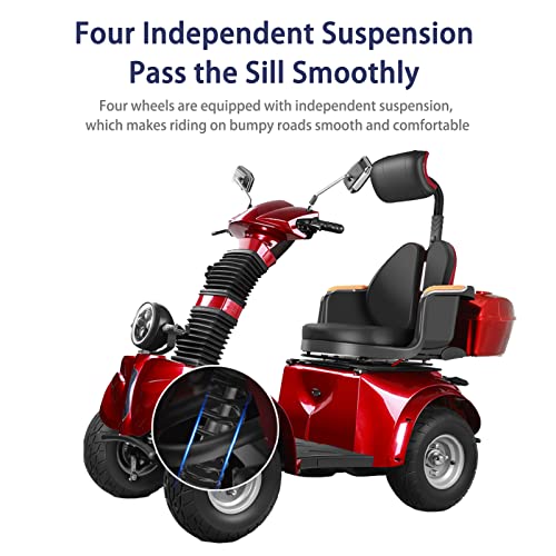 All Terrain 4 Wheel Mobility Scooter for Seniors and Adults Q528