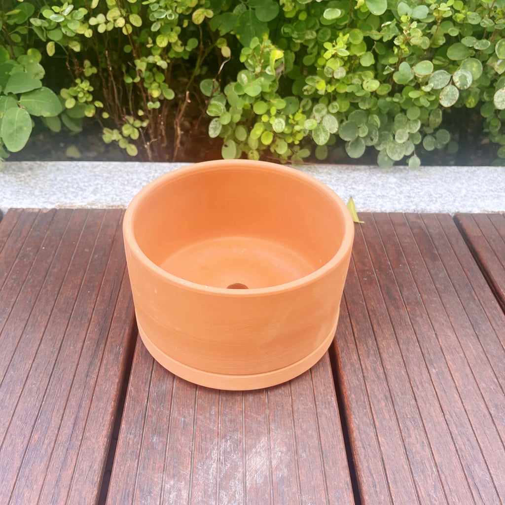 Terracotta Flower Pots with Drainage Holes, 3 Count F4799