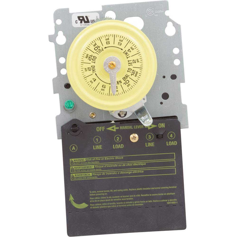 Heavy-Duty Mechanical Time Switch for Pool and Spa with Manual Override D989