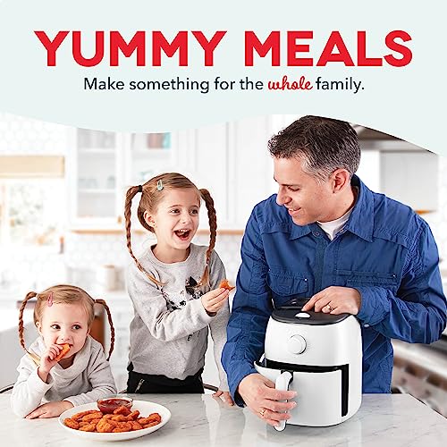 Electric Air Fryer Oven, 2.6 Qt., Grey, Compact, Auto Shut Off, 1000-Watt O64979