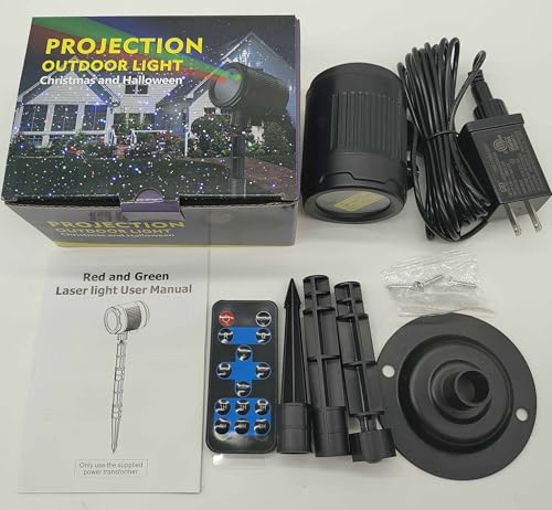 Christmas Laser Projector Light Outdoor, RGB Firefly Moving Lights, IP65 Waterproof for Garden Yard Party B711