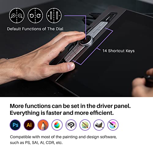 15.6 Inch Graphics Drawing Tablet with Screen Full-Laminated Display O4842