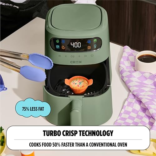 8 QT Digital Air Fryer with Touch Screen, Timer and Auto Shut-off, Lavender L33592