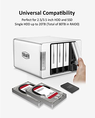 4-Bay NAS Network Storage Server with Quad-core CPU and 2.5GbE Ports R37240