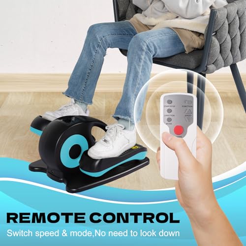 Under Desk Elliptical Machine, Seated Leg Exerciser with Remote Control P992