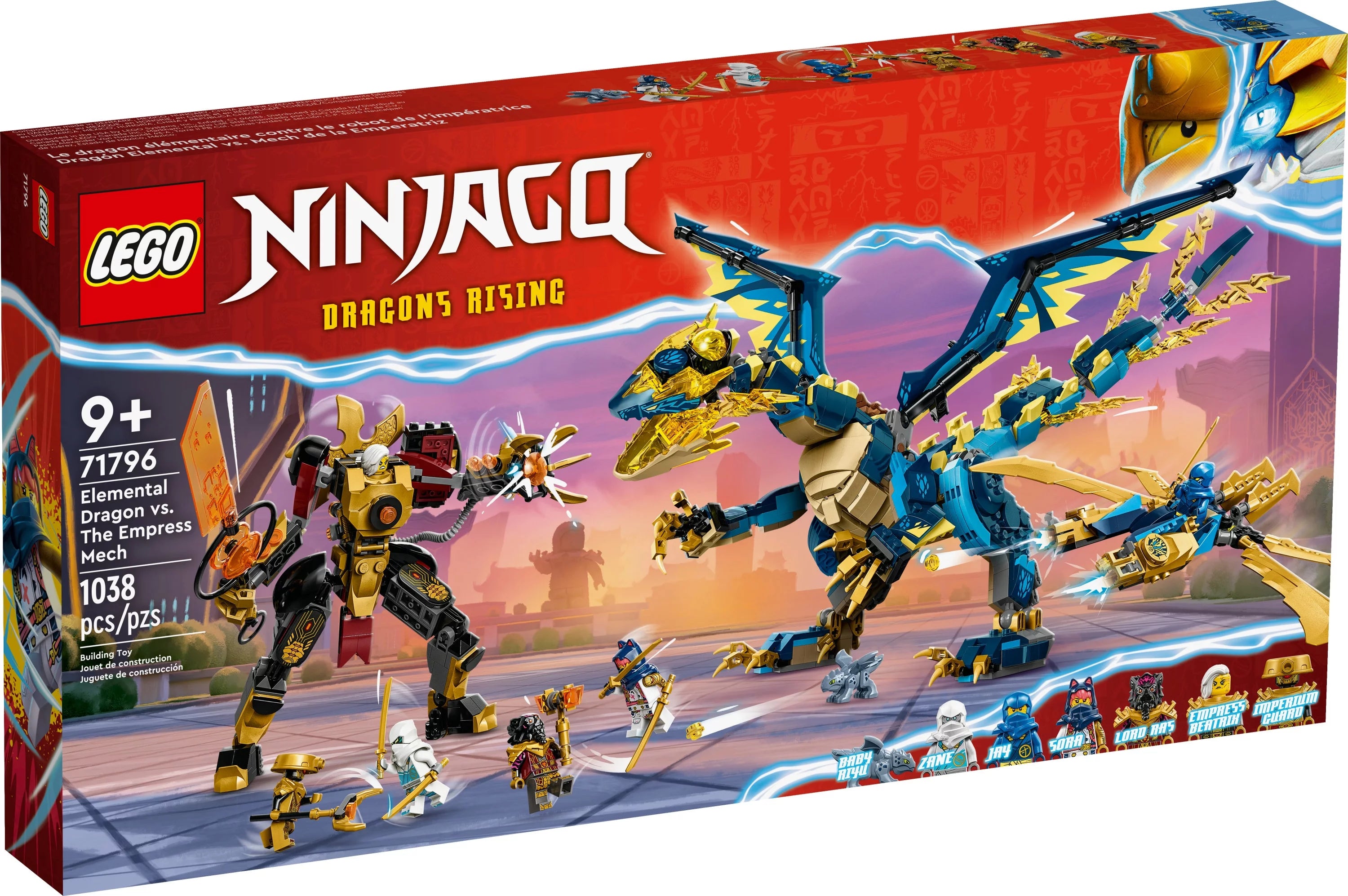 Elemental Dragon vs. The Empress Mech Building Toy Set R45895