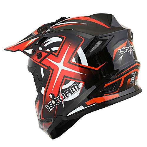 Adult Motocross Helmet Full Face Racing Style Matt Black D9788