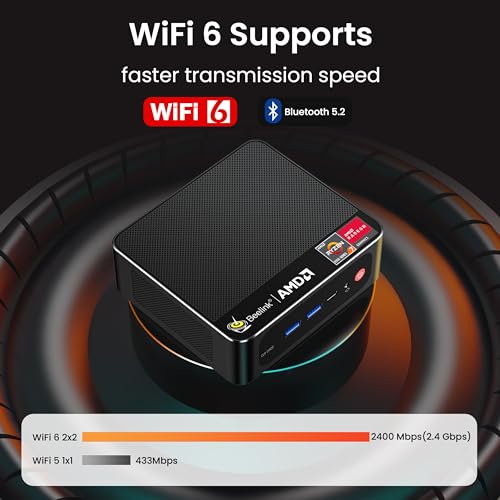 Mini PC AMD Ryzen 7 5800H 16GB RAM 1TB SSD WiFi 6 I755610