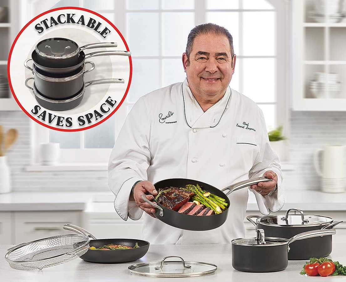 Nonstick Cookware Pots and Pans Set with Lids, 13 Piece C22585