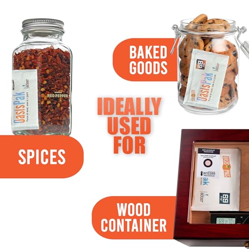 Two-Way Humidity Packs for Storage, 67g, 69% RH (Pack of 4) Y951671