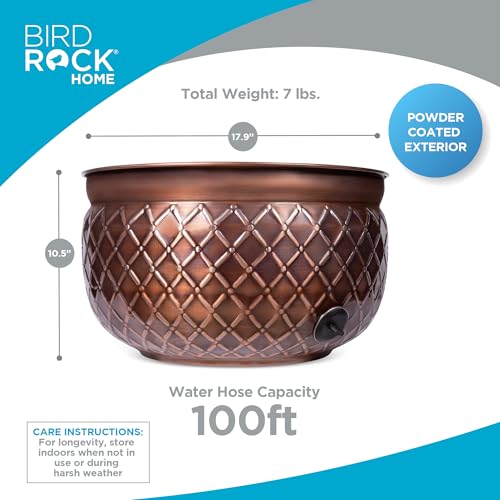 Metal Pot Water Hose Holder for Garden Patio Storage F516