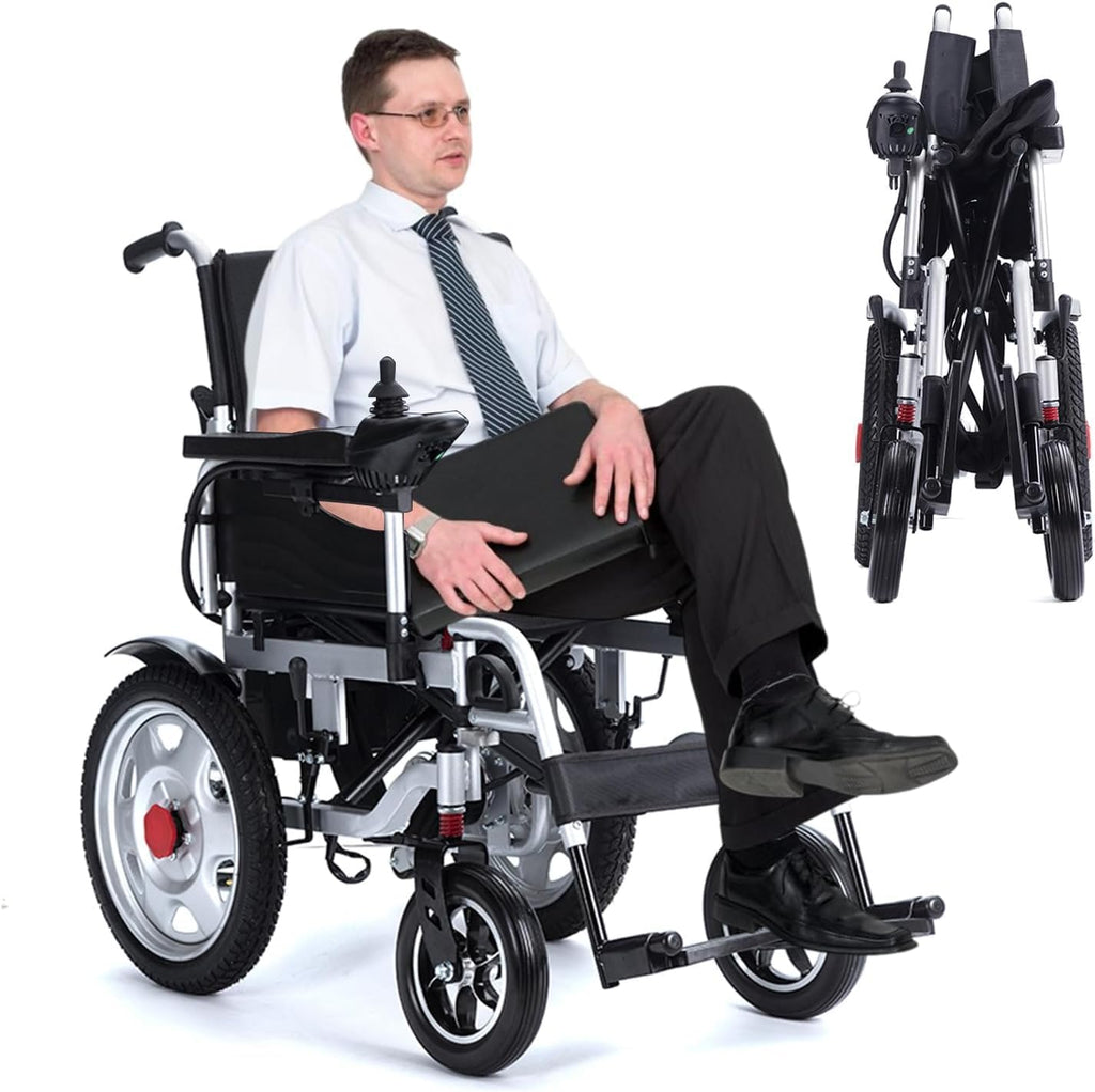 All Terrain Electric Wheelchair Heavy Duty, Foldable Electric Wheelchairs for Adults,Power Wheelchair, Electric Wheelchairs for Seniors,Motorized Wheelchair Portable Airline Approved