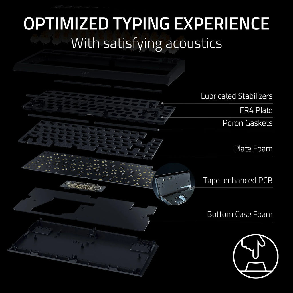 75% Hot-Swappable Mechanical Gaming Keyboard, RGB M24882