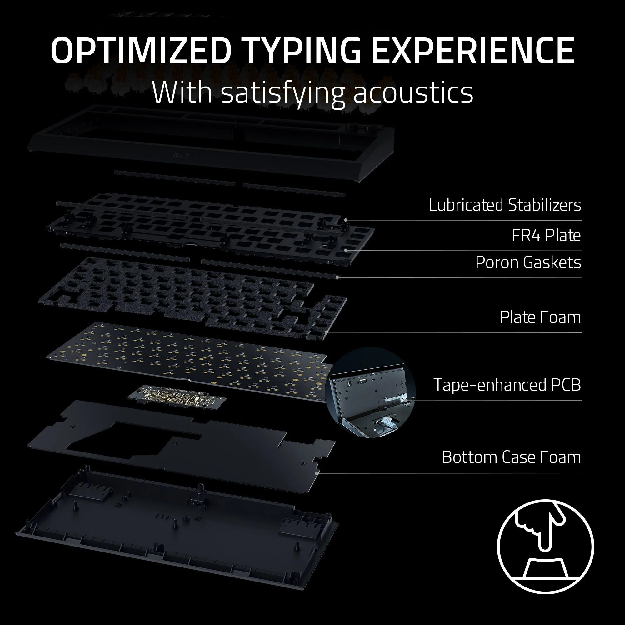 75% Hot-Swappable Mechanical Gaming Keyboard, RGB M24882