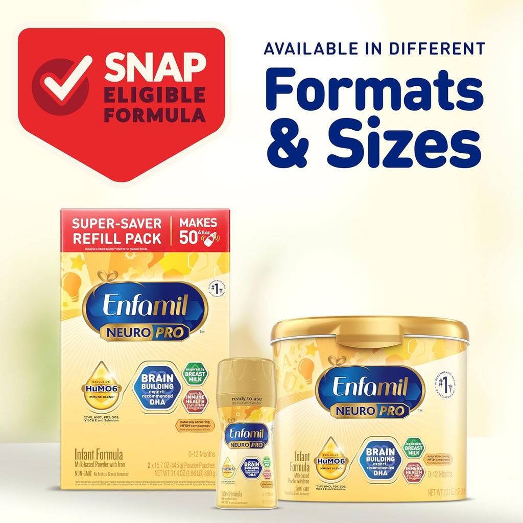 Baby Formula with Prebiotics, DHA, Non-GMO, Refill Box S161