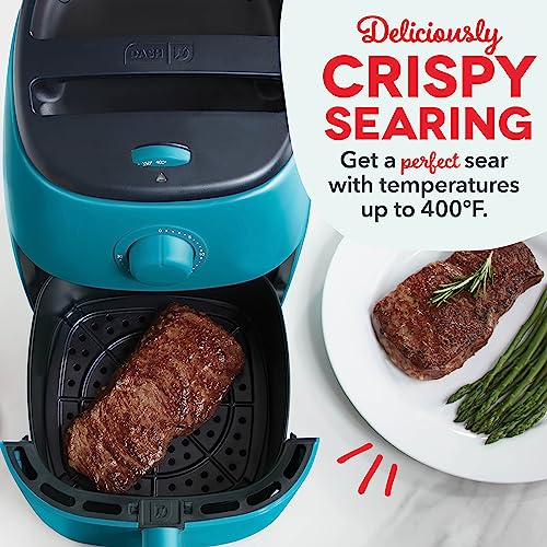 Electric Air Fryer Oven, 2.6 Qt., Grey, Compact, Auto Shut Off, 1000-Watt O64979