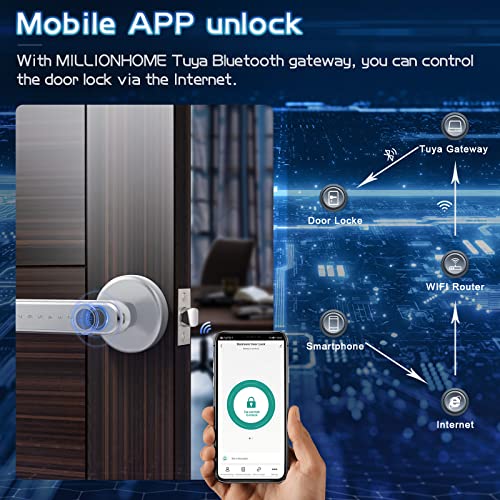 Keyless Entry Fingerprint Door Lock with Handle S612