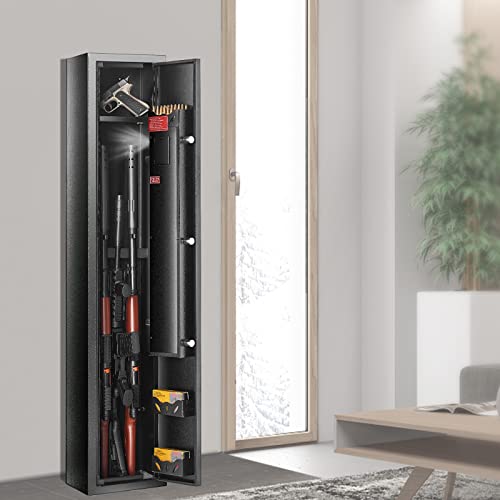 6-8 Rifles Gun Safe with Fingerprint & Digital Keypad Lock T236353