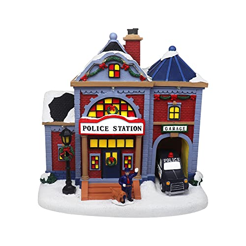 Lighted Musical Snow Village with Animated Kids Sledding A3584