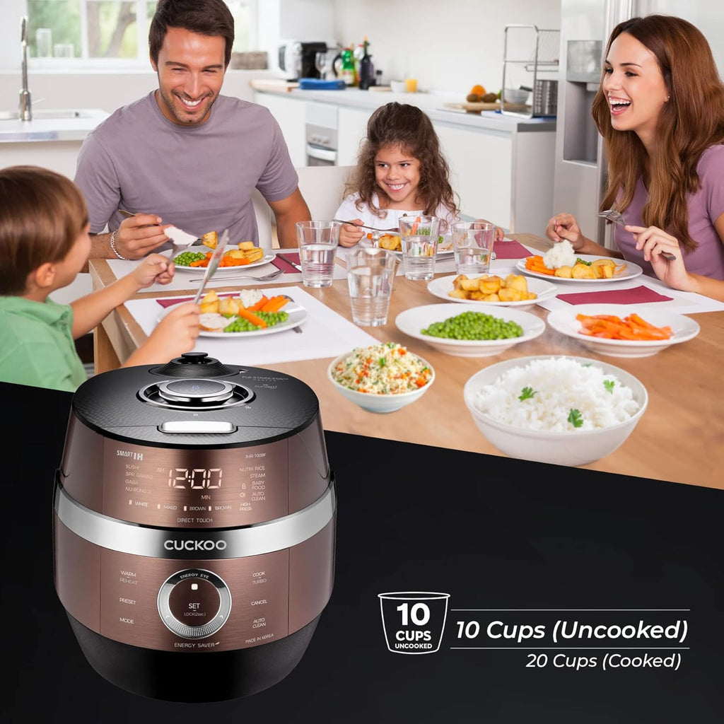 10-Cup Induction Heating Pressure Rice Cooker with 19 Menu Options Z335945